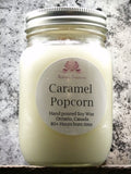 Caramel Popcorn Soy Wax Candle - Mason Jar 80+ Hours