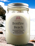 Bonfire Beach Soy Wax Candle - Mason Jar 80+ Hours