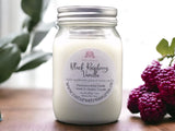 Black Raspberry Vanilla Soy Wax Candle - Mason Jar 80+Hours