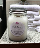 Fresh Laundry Soy Wax Candle - Mason Jar 80+ Hours