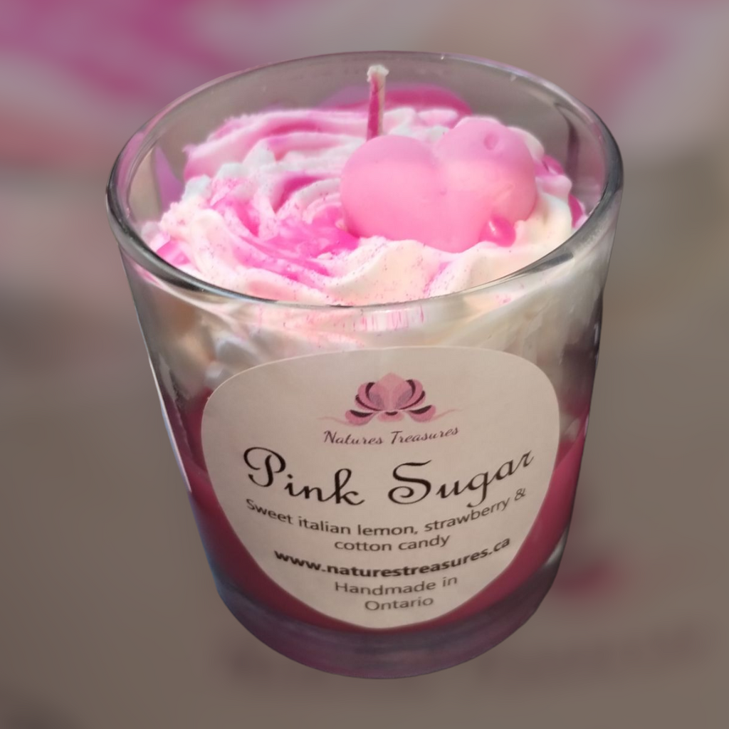 Decorative Soy Candles -  Pink Sugar