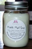 Muskoka Maple Syrup Soy Wax Candle - Mason Jar 80+Hours