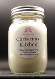 Christmas Kitchen Soy Wax Candle - Mason Jar 80+Hours