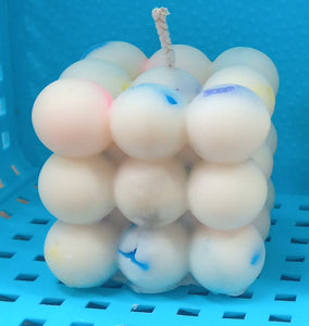 Bubble Cube Candle - Soy Wax - Unique Candle - Great Gift for Him/Her