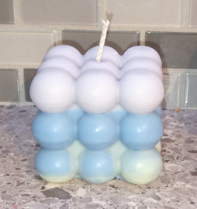 Bubble Cube Candle - Soy Wax - Unique Candle - Great Gift for Him/Her