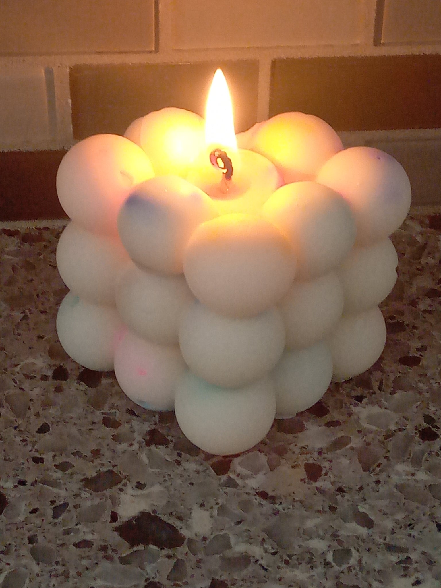 Bubble Cube Candle - Soy Wax - Unique Candle - Great Gift for Him/Her