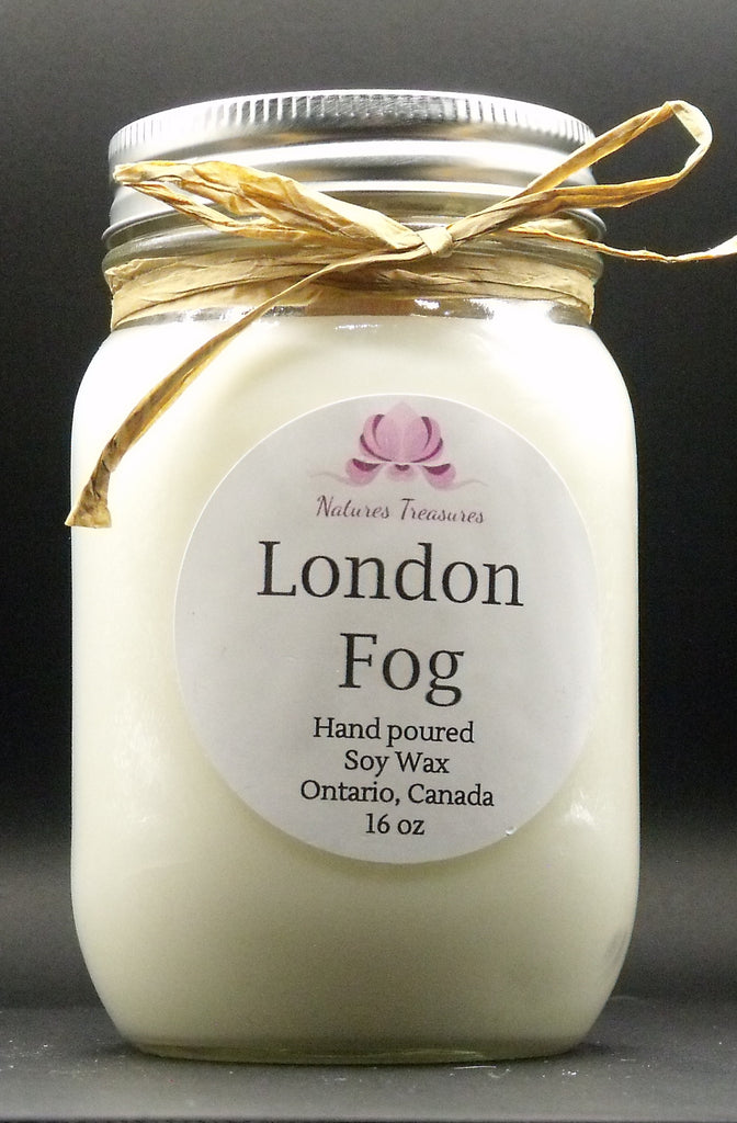 London Fog Wax Candle - Mason Jar 80+ Hours