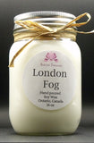 London Fog Wax Candle - Mason Jar 80+ Hours
