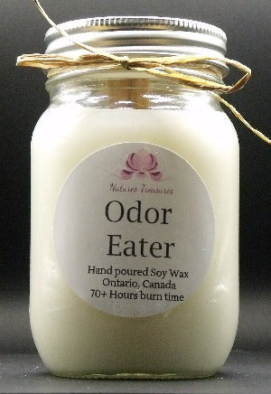 Odor Eater Wax Candle - Mason Jar 80+ Hours