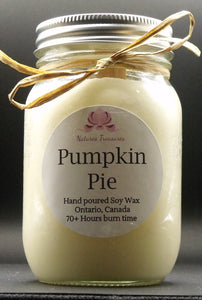 Pumpkin Pie Soy Wax Candle - 16 oz Mason Jar